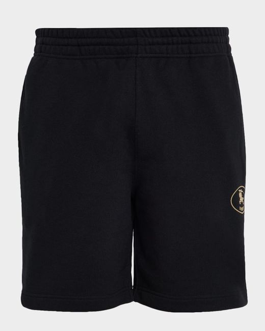 Burberry Blue Jersey Ekd Shorts for men