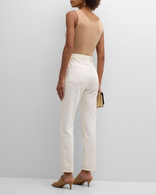 Neiman Marcus Natural Cashmere Basic Tank Top