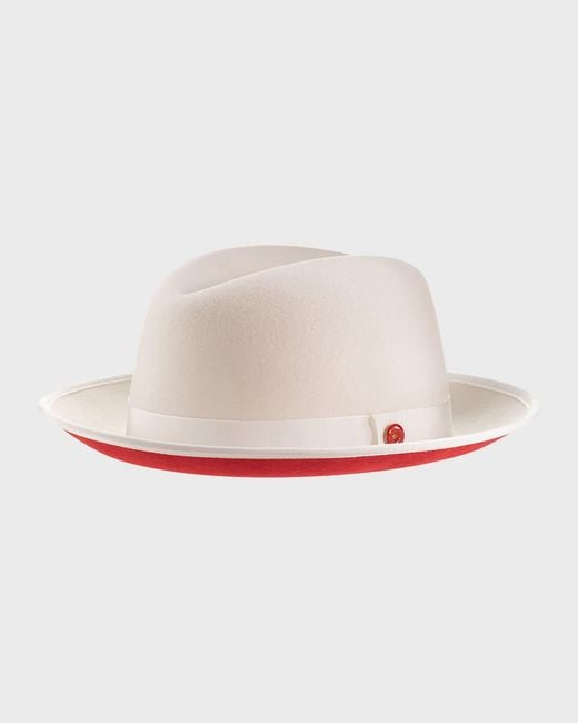 Keith James White Apos;S King Fedora Hat for men