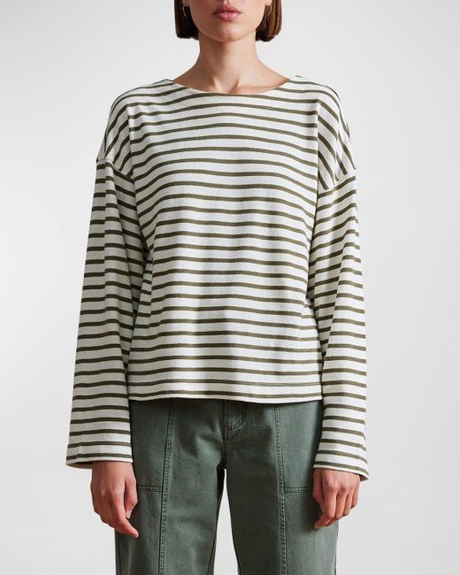 Apiece Apart Multicolor Barca Striped Organic Cotton Jersey Shirt