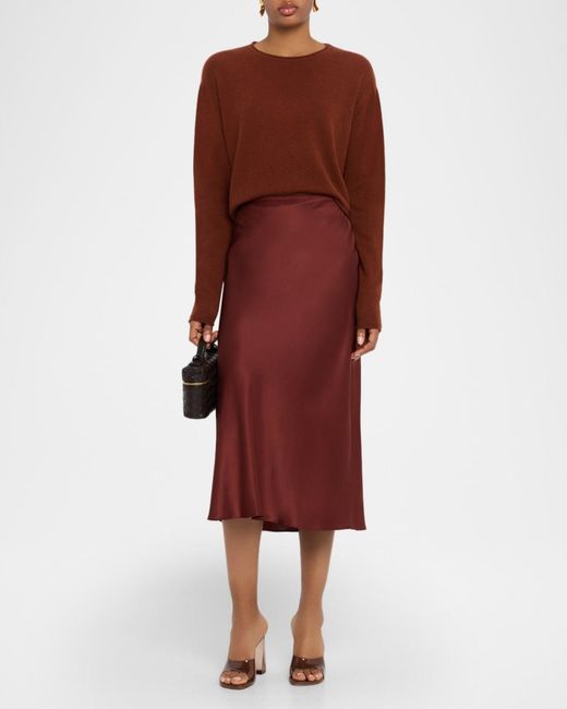 SABLYN Brown Lance Cropped Cashmere Pullover