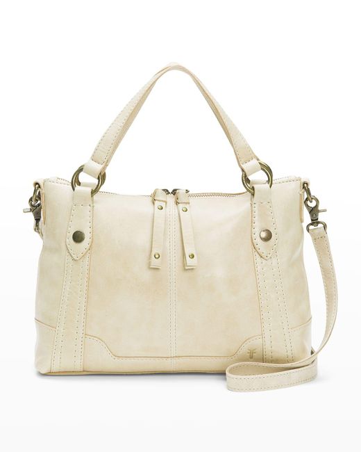 Frye Melissa Medium Italian Leather Crossbody Bag in Natural Lyst