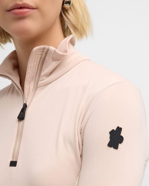 Moncler Natural Polartec Quarter-Zip Base Layer