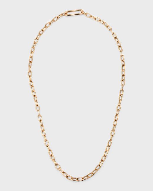 Pomellato White Iconica 18k Rose Gold Chain Necklace, 55cm