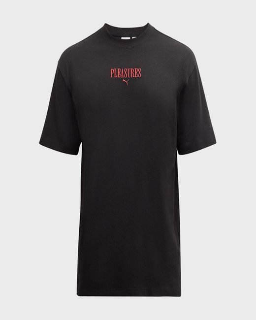 PUMA Black X Pleasures Graphic T-Shirt for men