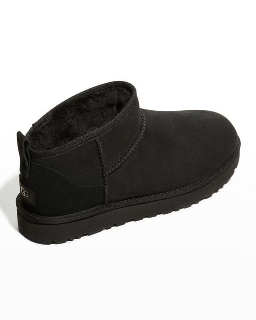 Ugg Black Classic Ultra Mini Booties