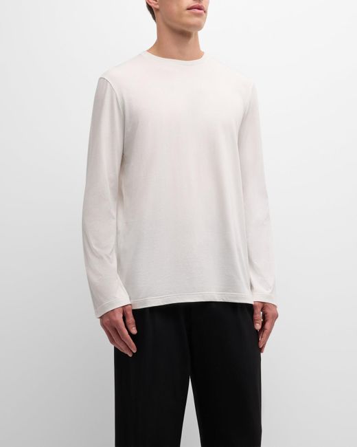 The Row White Leon Cotton T-Shirt for men