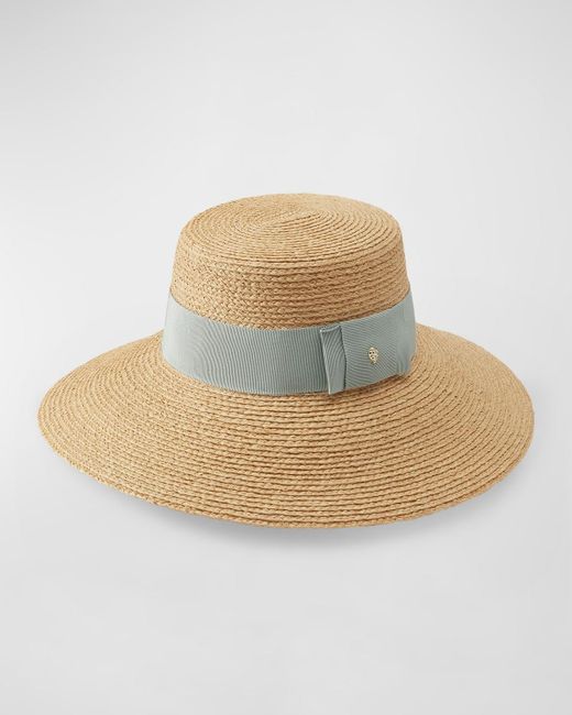 Helen Kaminski Natural Easton Raffia Structured Hat