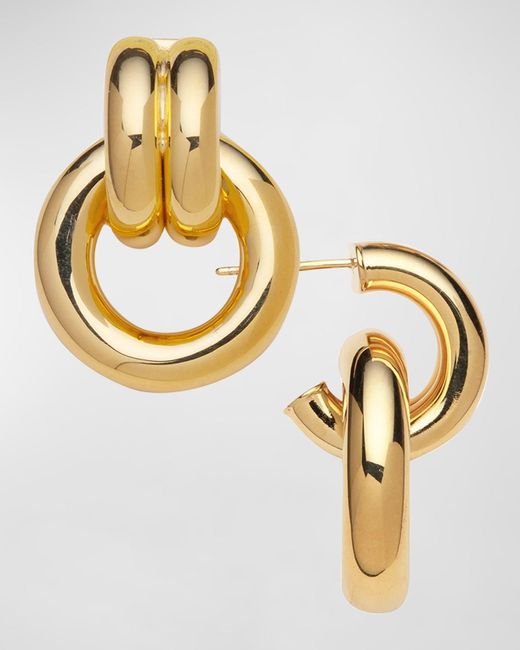 Jennifer Zeuner Gina Hoop Earrings in Metallic | Lyst