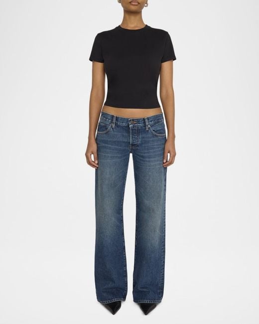 FRAME Blue The Pixie Jeans