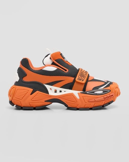 Off-White c/o Virgil Abloh Orange Glove Leather Slip-On Sneakers for men