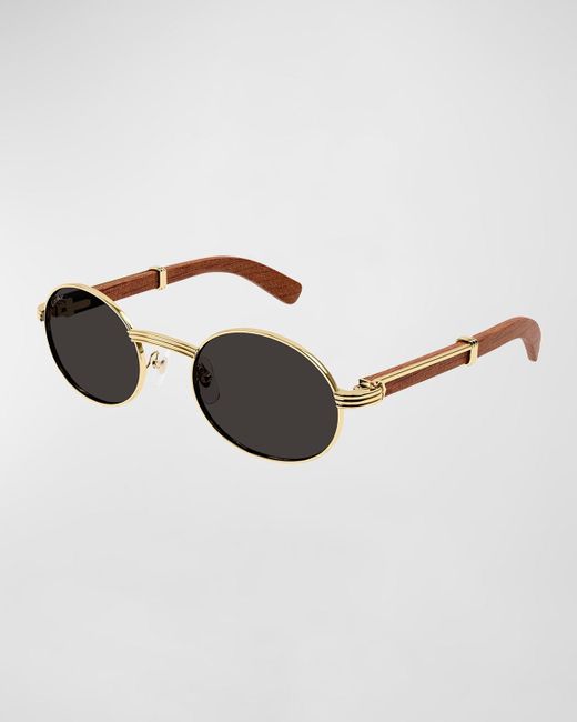 Cartier Multicolor Metal Round Sunglasses for men
