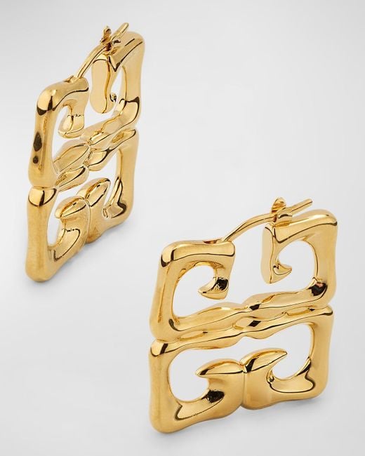 Givenchy Metallic 4G Liquid Earrings