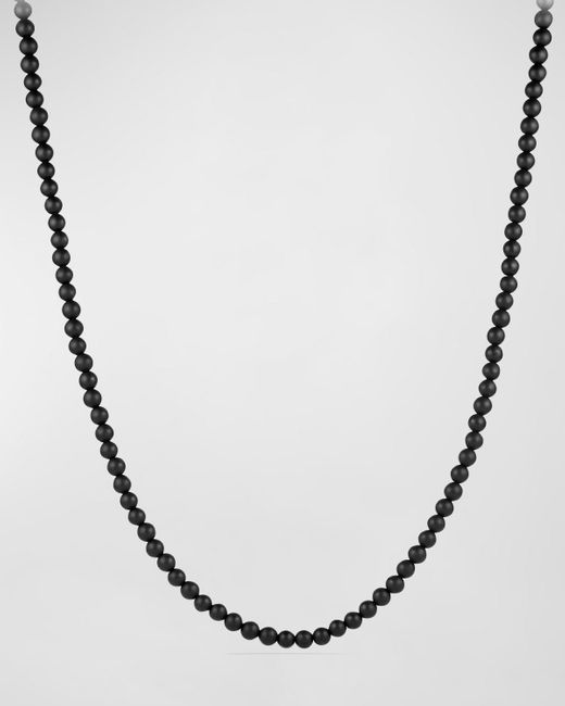 David Yurman Metallic Spiritual Beads Necklace With Gemstones for men