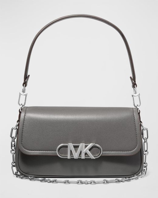 MICHAEL Michael Kors Parker Convertible Pouchette Shoulder Bag in Gray