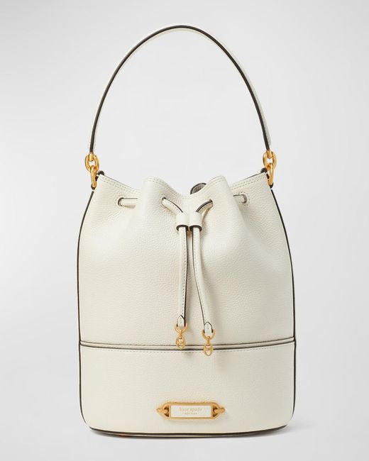 Kate Spade Gramercy Medium Drawstring Bucket Bag in White Lyst