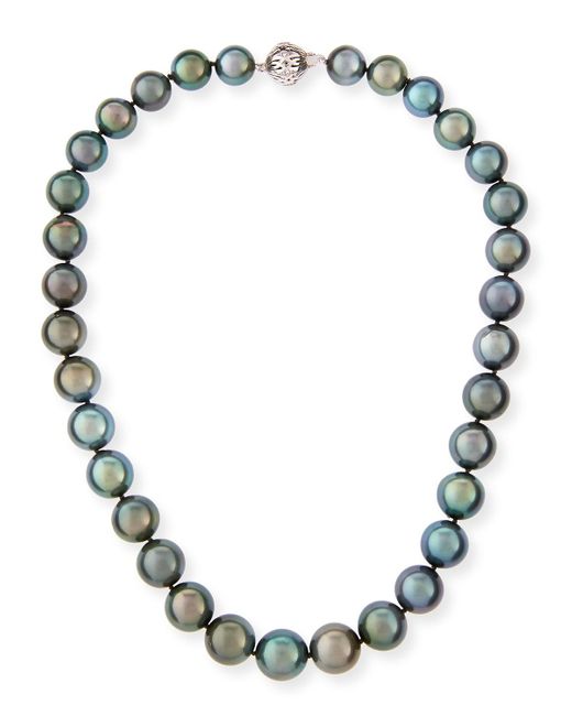 Belpearl Metallic Tahitian Pearl Necklace, 18"