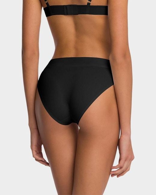 Wolford Black Solid Bikini Brief