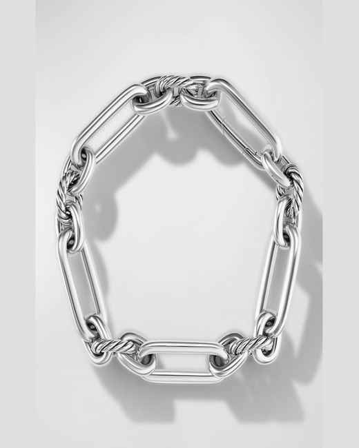 David Yurman Metallic Lexington Chain Bracelet In Silver, 9.8mm, Size M