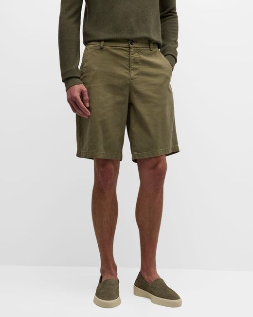 7 For All Mankind Natural Slimmy Chino Shorts for men