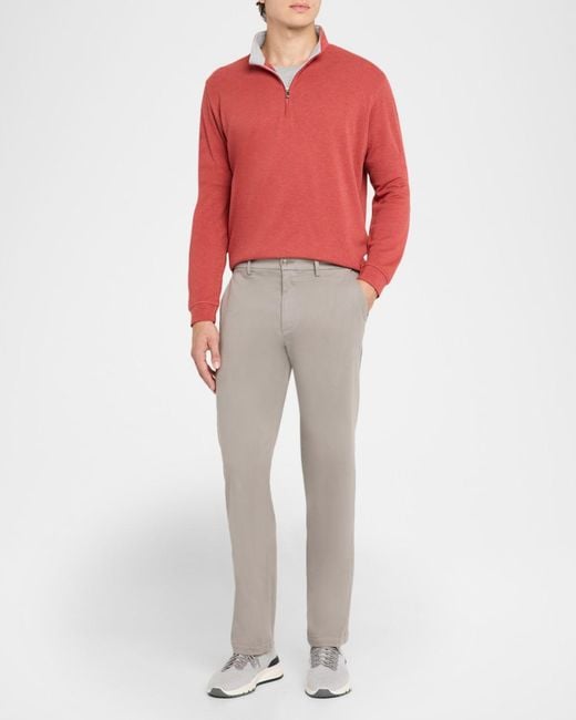 Peter Millar Gray Apos;S Flat Front Trousers for men