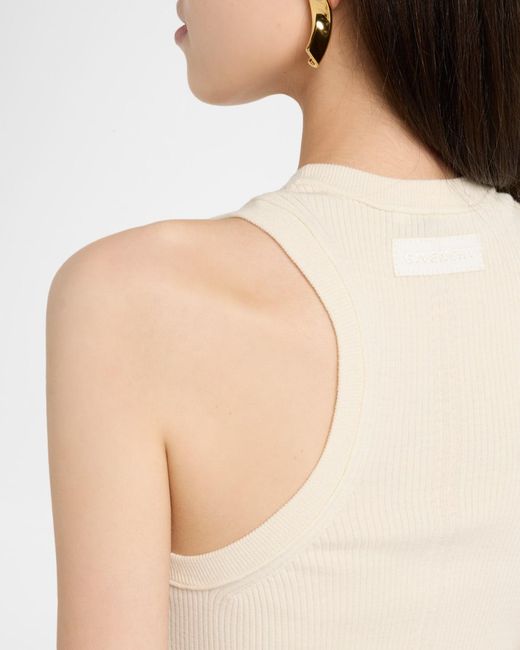 Givenchy Natural Wool Rib Tank Top