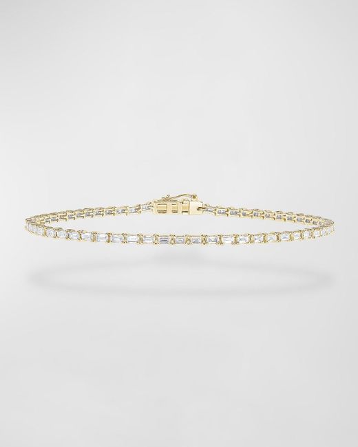Lana Jewelry Yellow 14k Baguette Diamond Tennis Bracelet