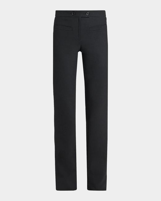 Courreges Black Two-Button Bootcut Pants