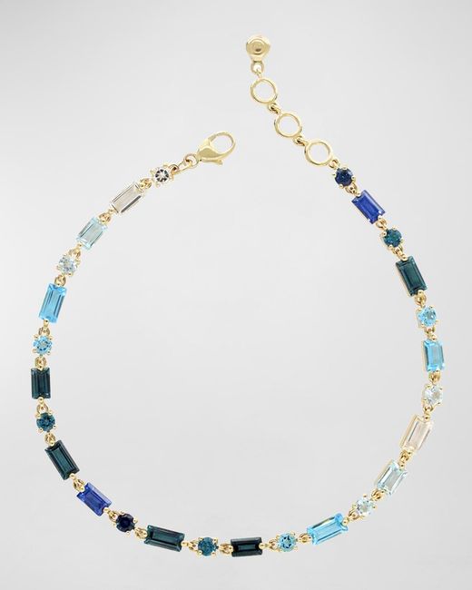 Stevie Wren Metallic 14K Topaz & Sapphire Ombré Baguette Bracelet