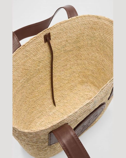 Altuzarra Brown Watermill Small Straw Shoulder Bag