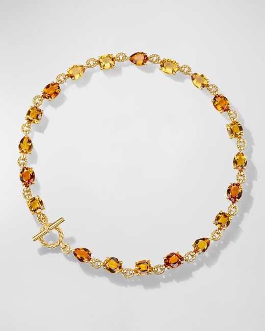 David Yurman Metallic Marbella Necklace With Gemstones