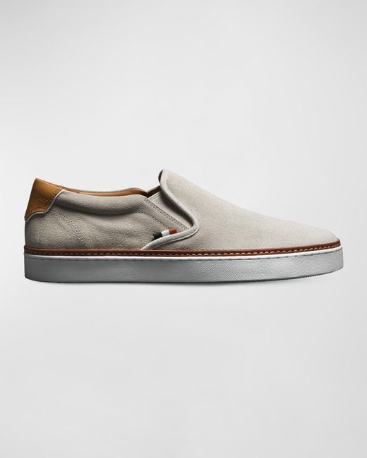 Allen Edmonds White Alpha Slip-on Sneakers for men