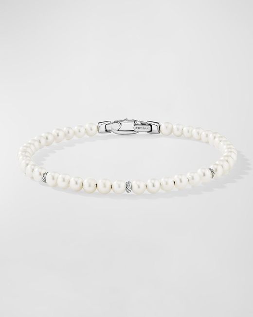 David Yurman Multicolor 4mm Bijoux Spiritual Beads Bracelet With Silver