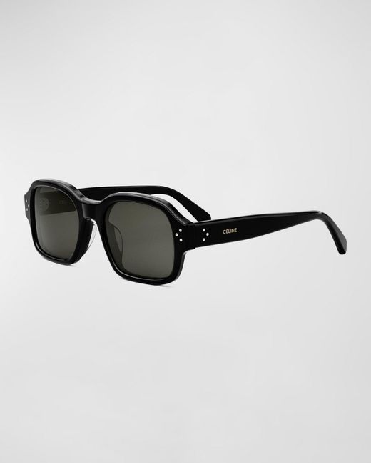 Céline Black Bold 3-dot Acetate-nylon Square Sunglasses for men