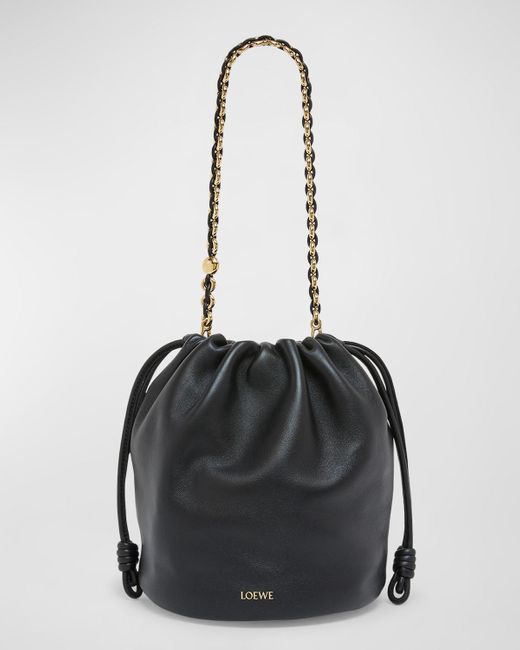 Loewe Black X Paula'S Ibiza Flamenco Bucket Bag