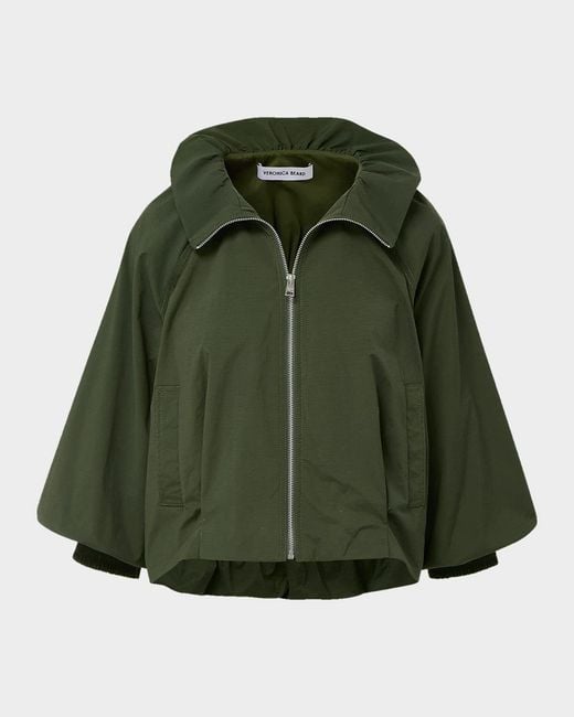 Veronica Beard Green Circe Blouson Jacket