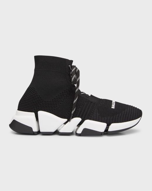 Balenciaga Black Speed 2 0 Lace Up Sneaker