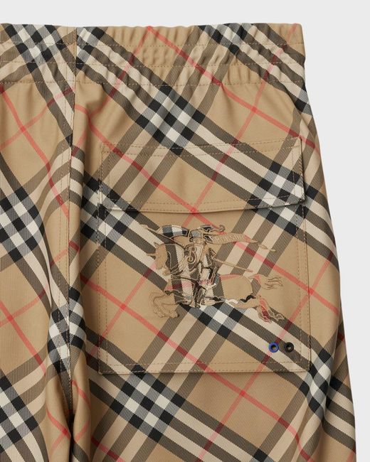 Burberry Natural Check Twill Drawstring Pants for men