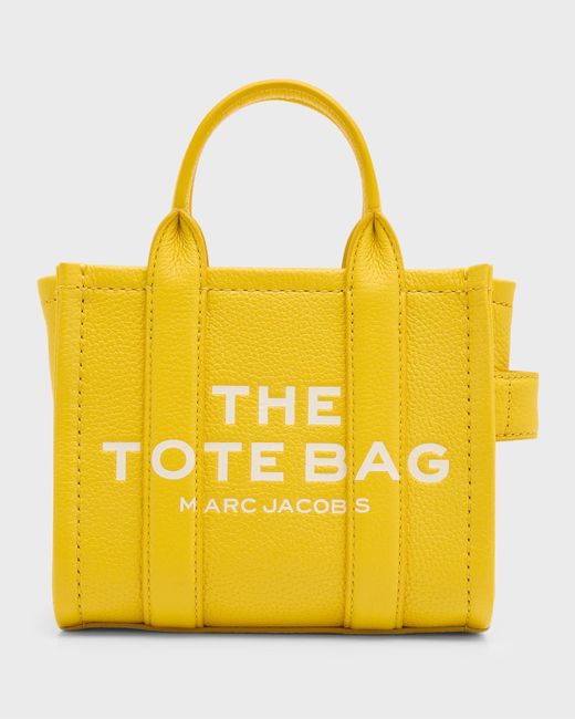 Marc Jacobs Yellow The Leather Crossbody Tote Bag