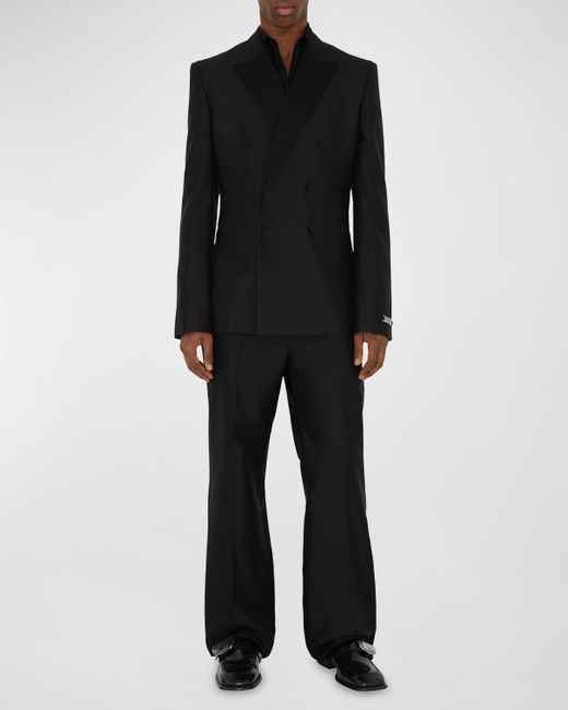 Burberry Black Double-Breasted Tuxedo Jacket for men