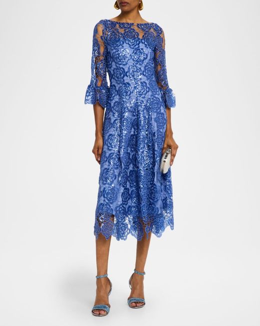 talbot runhof metallic lace midi dress Designer Talbot Runhof Metallic Lace Midi Dresses for Women - Up to 85% off