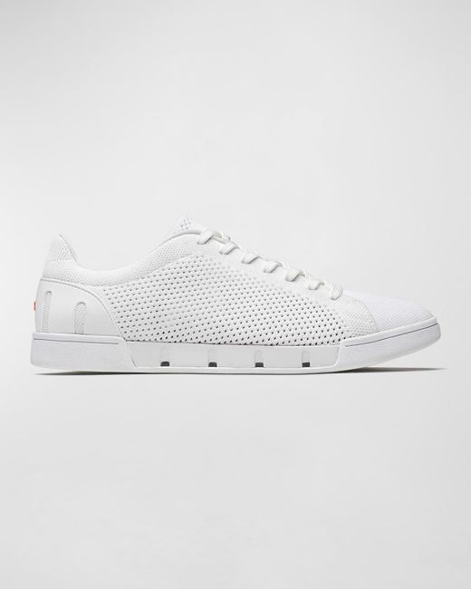 Swims White Breeze Knit Trainer Sneakers for men