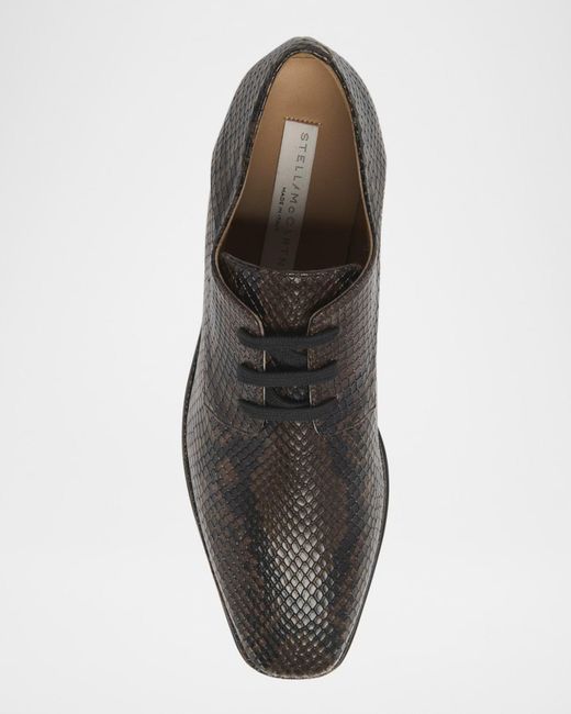 Stella McCartney Black Elyse Snake Platform Loafers