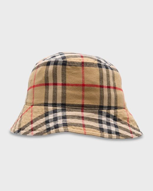 Burberry Natural Vintage Check Bucket Hat for men