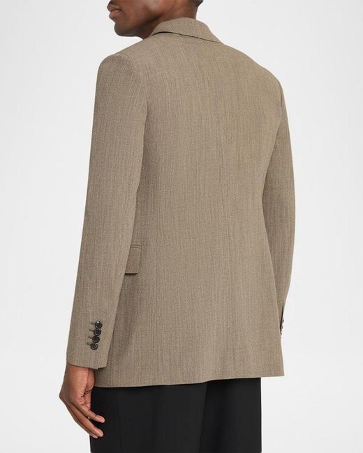 The Row Natural Apos;S Devlin Wool Concealed-Front Blazer