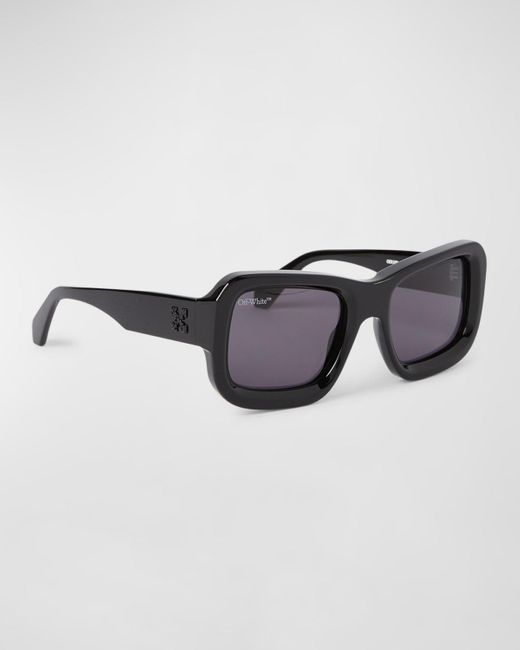 Off-White c/o Virgil Abloh Brown Verona Acetate Square Sunglasses for men