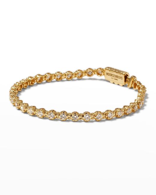 Hoorsenbuhs Metallic Infinite 3mm Diamond Bracelet In 18k Yellow Gold