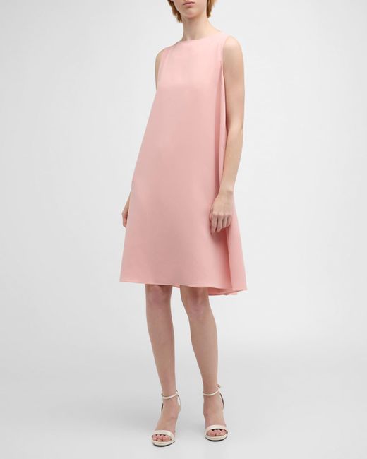 Lafayette 148 New York Pink Finesse Crepe Convertible Dress