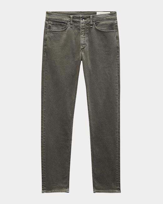 Rag & Bone Gray Fit 2 Aero Stretch Slim Five-Pocket Pants for men