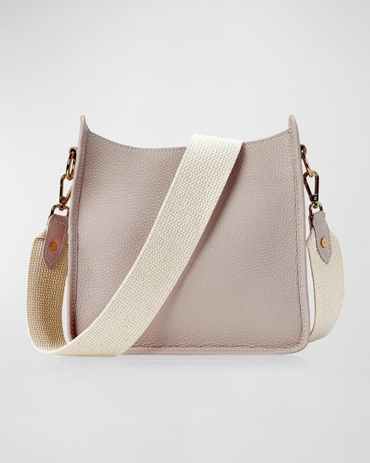 Gigi New York Natural Elle Pebble Leather Crossbody Bag